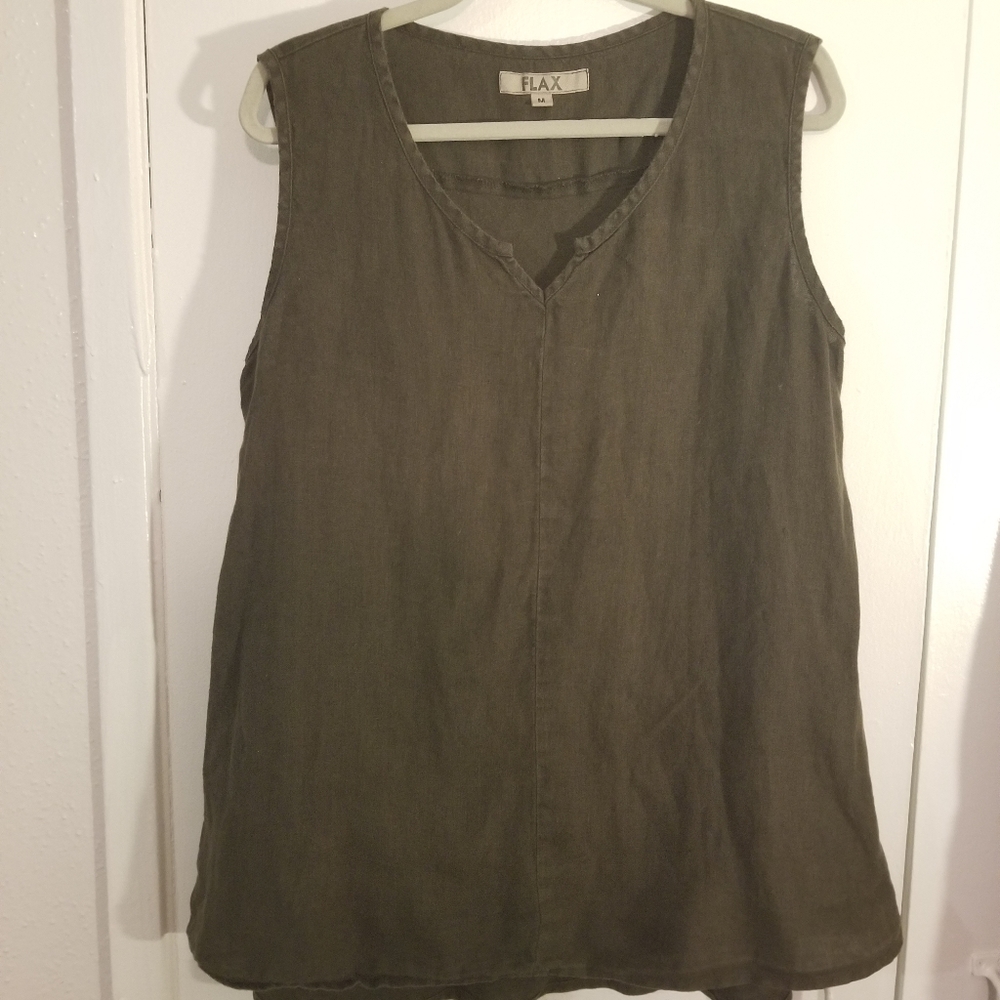 Flax tunic top